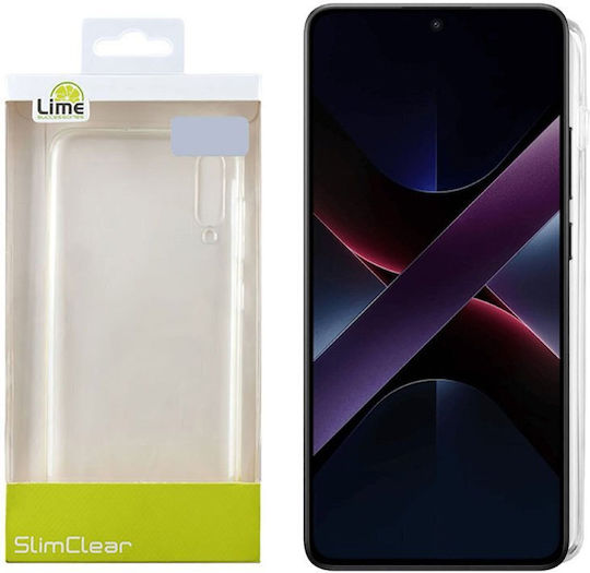 Lime Slimclear Umschlag Rückseite Silikon Transparent (Poco X7 Pro)