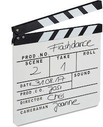 Clapperboard Relaxdays White Clapperboard Relaxdays White