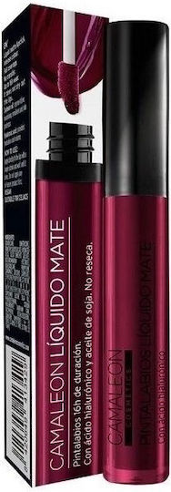 Camaleon Long Lasting Liquid Lipstick Matte Burgundy Brown, Lm08