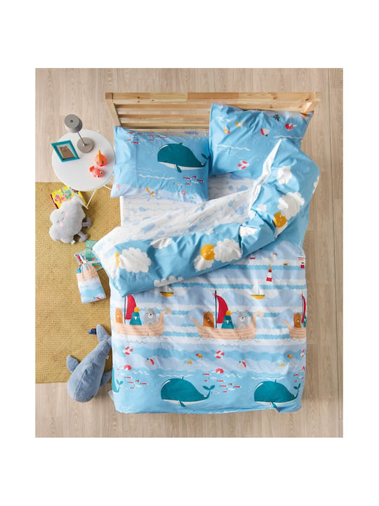 Kentia Balena Kids Cotton Pillowcase Set 52x72cm Balena