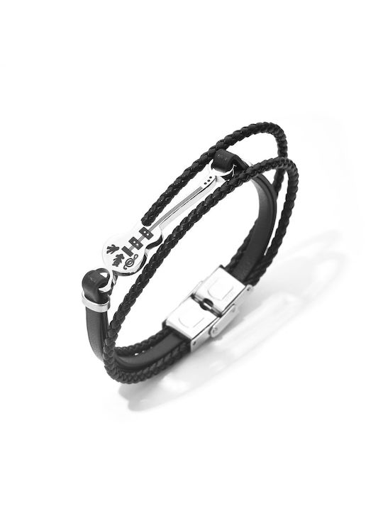 Toro Nero Brățară Pentru Bărbați Din Piele 21cm