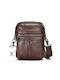Piele Geantă pentru bărbați De umăr / tip crossbody Maro