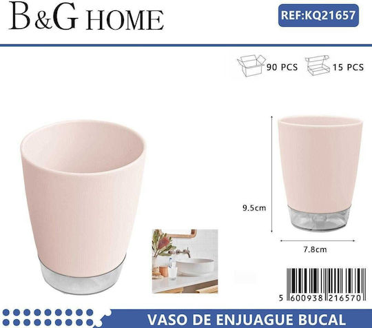Plastic Toothbrush Holder Light Pink