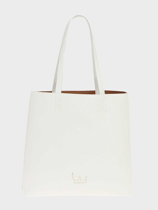 Set Geantă de damă Tote De mână Albă