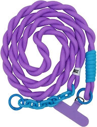 Vivid Neck Rope Lanyard Purple Gst-250318-1 Vivid Neck Rope Lanyard Purple Gst-250318-1