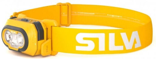 Silva Rechargeable Headlamp LED IP65 with Maximum Brightness 500lm Yellow