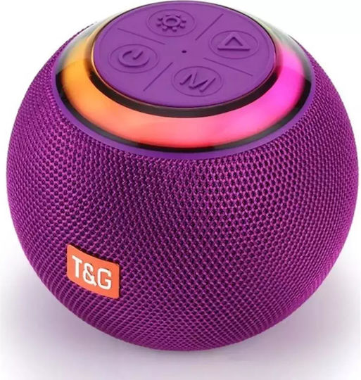 T&G TG-683 Ηχείο Bluetooth 8W με Ραδιόφωνο Μωβ