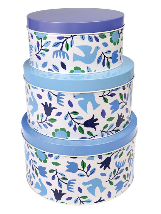 REX Metallic Decorative Boxes Set 3pcs