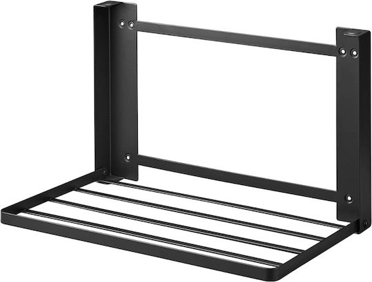 Сгъваем метален черен поставка за кърпи Yamazaki Tower 41x26x25.5