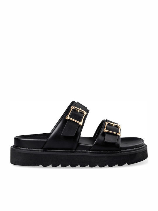 Γυναικεία Σανδάλια Flatforms Μαύρα