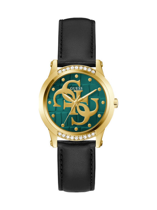 Guess Guess Women's Watch 36mm Battery with Gold Leather Strap
