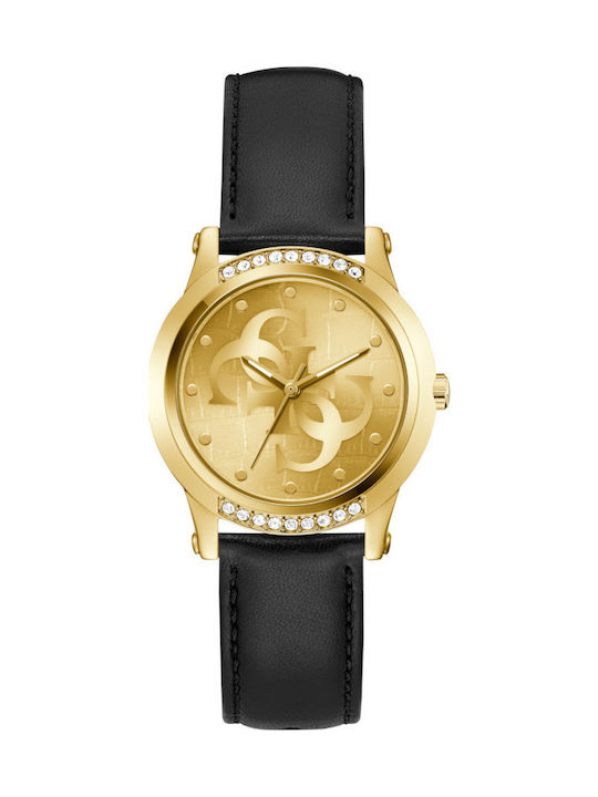Guess Women's Watch 36mm Battery with Black Lea...