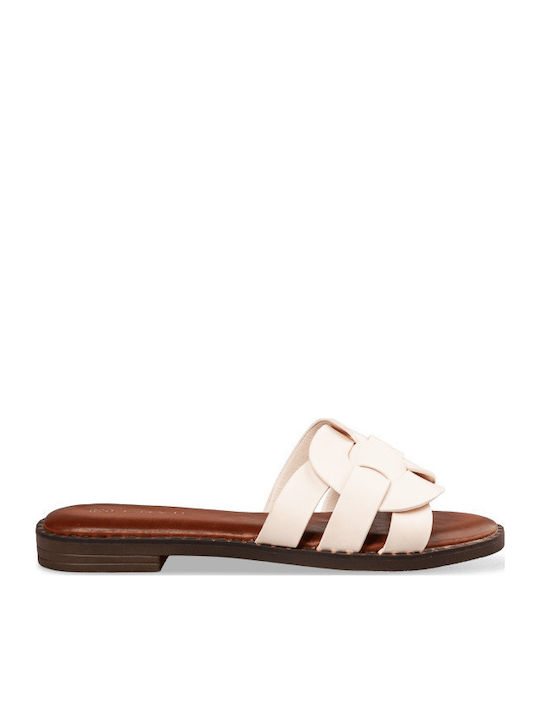 Envie Shoes Women's Flat Sandals in White Color