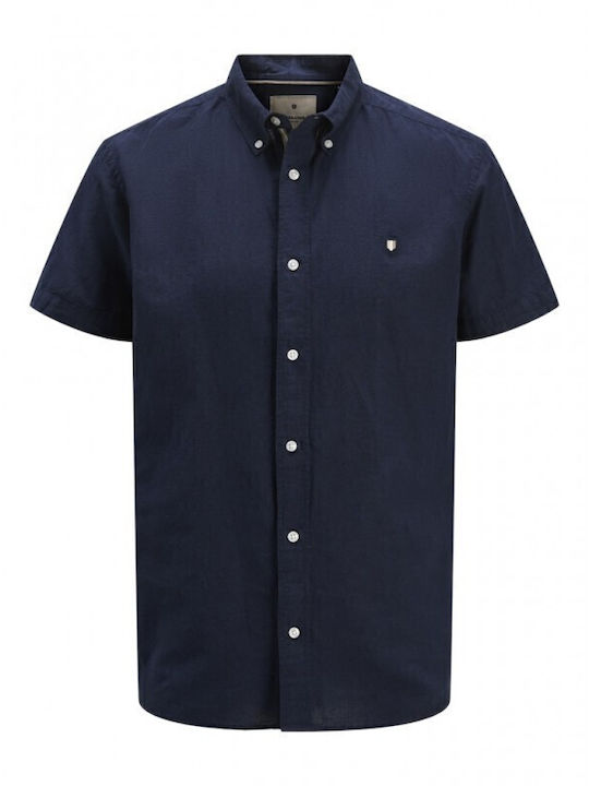Jack & Jones Linen Shirt Maritime Blue