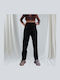 Dama Tesatura Pantaloni Black