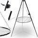 Garden Grill Berdsen 80 Cm Black Maximum Height 180 Cm Weather-Resistant