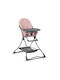 Lorelli Bonbon Klappbarer Baby Hochstuhl Rose Leder