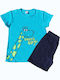 Happy Touch Kinder Schlafanzug Sommerlich Turquoise