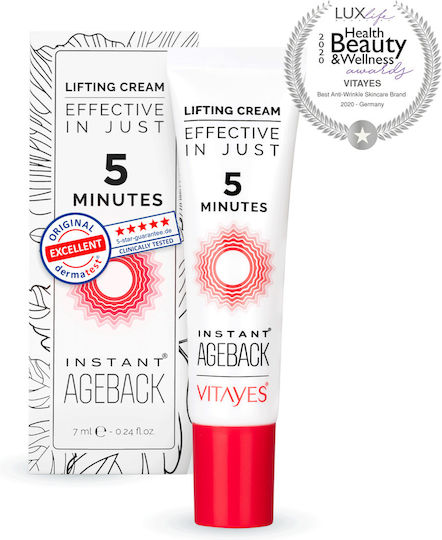 Vitayes Instant Ageback Συσφικτική Κρέμα Προσώπου 7ml