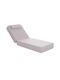 HomeMarkt Waterproof Sunbed Cushion with Backrest Olefin Herringbone 198x70cm