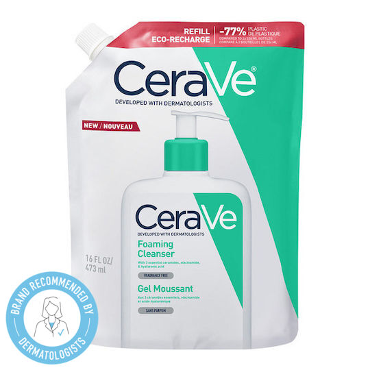 CeraVe Foaming Cleanser Refill Gel Cleansing Face 473ml