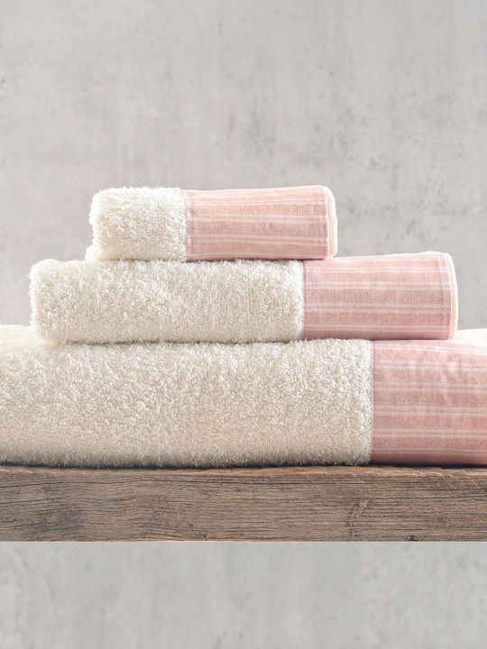 Rythmos Bath Towels Set 3 pcs Eloise Pink Weigh...