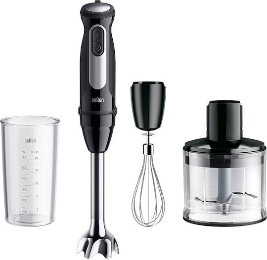 Braun MultiQuick 5 Pro Ραβδομπλέντερ με Ανοξείδωτη Ράβδο 1000W Μαύρο