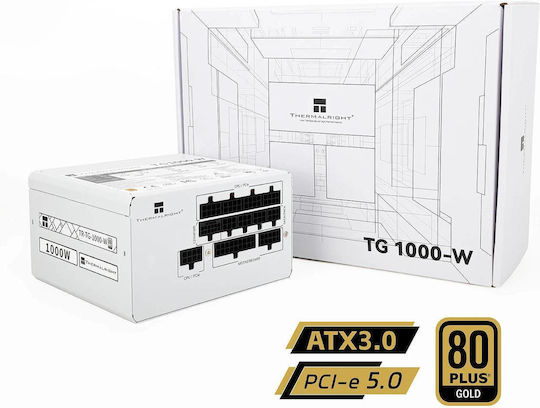 Thermalright 1000W Weiß Computer-Netzteil Vollständig modular 80 Plus Gold (TR-TG1000-W)