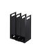 Yamazaki Organizers Πετσέτες Μπάνιου Μεταλλικά Μαύρα Σετ 2 Τμχ Tower 14,5x14,5x30