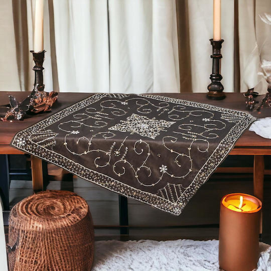 Linea Home Карирана Подредба 5 Бройки Estate Тъмнокафяв