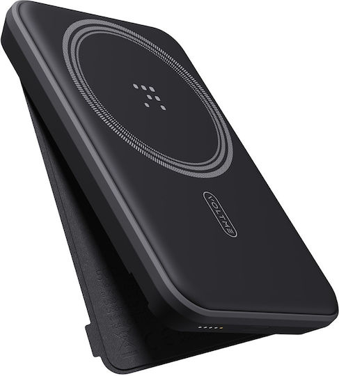 Voltme MagPak MagSafe Power Bank 5000mAh 15W με Θύρα USB-C Γκρι