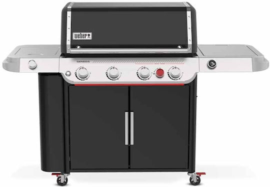 Weber ΕP-435 Газово Барбекю Решетка 86брx48брсм. с 4 бр 21.1кВт и Страничен Нагревател