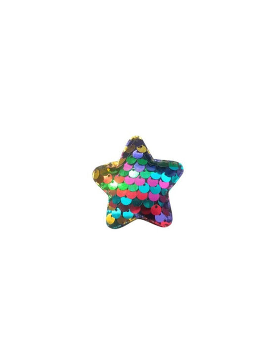 Wiggle Butt Star Hair Clips with Rainbow Sequins Dog Clothing Acceossory
