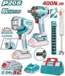 Total TOSLI240961E Set Șurubelniță Cu Impact Proiector Și Blender