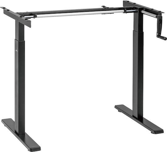 Maclean Energy Βάση Γραφείου Μεταλλική Μαύρη 100x60x70cm