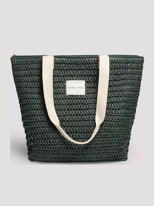 Ysabel Mora Fabric Beach Bag Ecru