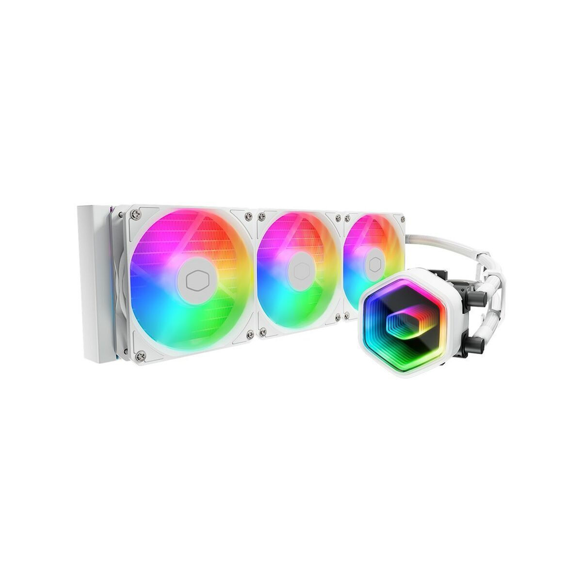 CoolerMaster MasterLiquid 360 Core II Υδρόψυξη Επεξεργαστή Τριπλού Ανεμιστήρα 120mm για Socket 1700/1200/115x με ARGB Φωτισμό Λευκή