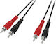 ZZiPP Кабел 2x RCA мъжки - 2x RCA мъжки 6м DEZZR600