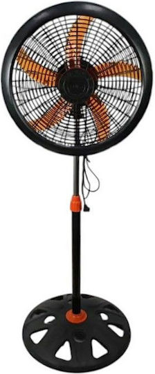 Ventilator Sockel 60W Lüfterdurchmesser 45,72cm Orange
