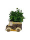 Artificial Plant Ceramic Pot Car – Small Decorative Planter