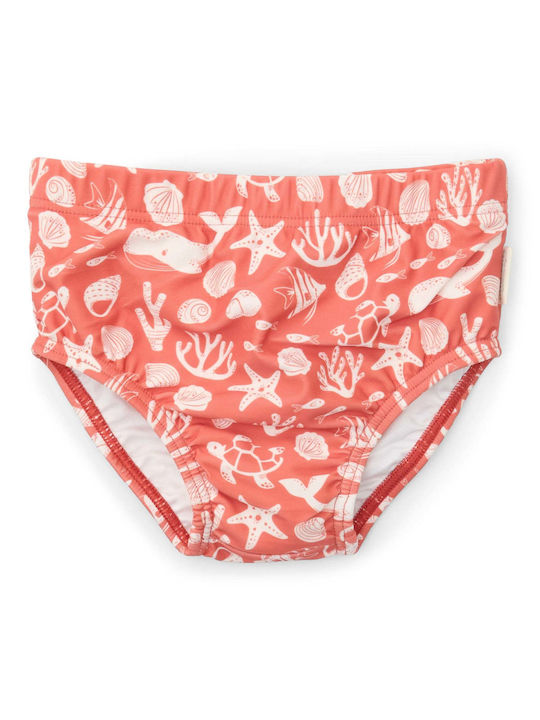 Little Dutch Sea Life Kids Swimwear Swim Diaper Coral Red
