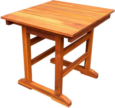 Garten- und Terrassentisch für Kleine Außenräume aus Teak 77x70x72cm
