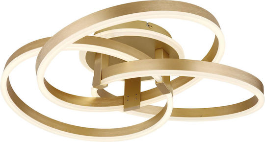 Globo Lighting Πλαφονιέρα Οροφής 60εκ. Χρυσή