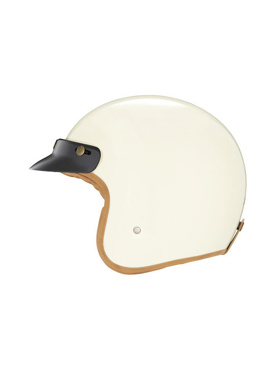 Nox N243 Glossy Cream Κράνος Μηχανής Jet ECE 22...