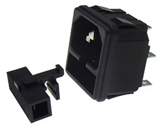 AC Connector Male Chassis Snap-In 3P 10A/250V Fuse Holder S03F12 HNO 01.112.0031 10 Pieces