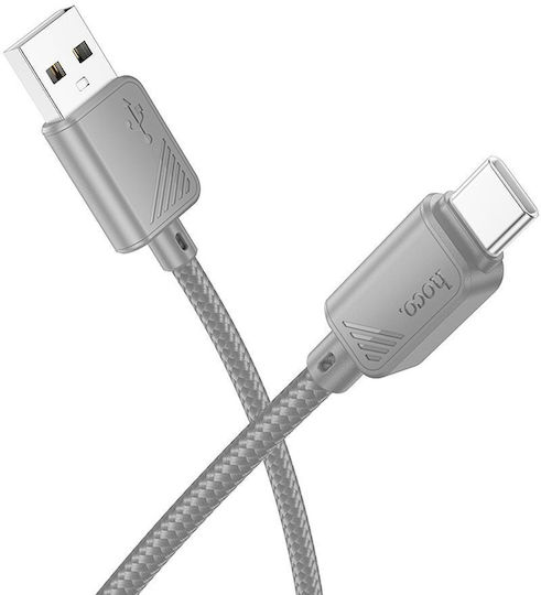 Hoco X113 USB 2.0 Kabel USB-C männlich - USB-A Gray 1m