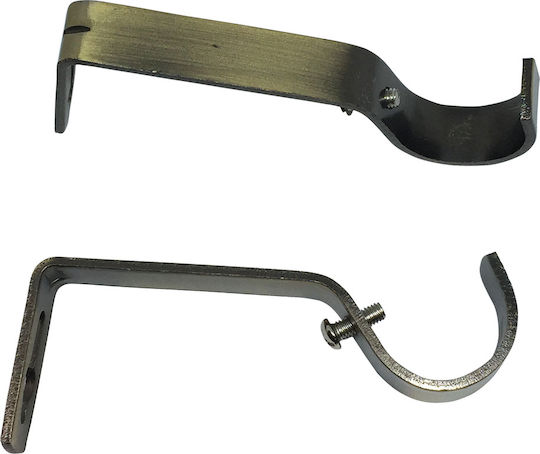 Βάσεις Ανοιχτού Τύπου Διπλές Σετ 2τμχ Grace Bronze 550286 Φ28