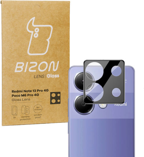 Bizon Προστασία Κάμερας Tempered Glass Μαύρο για το Xiaomi Redmi Note 13 Pro 4G, Poco