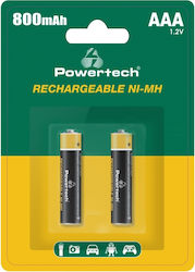 Powertech AAA 800mAh 1.2V 2τμχ