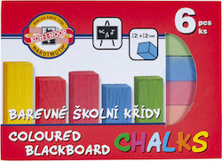 Koh-i-noor Colored Square Chalk 6 Colors